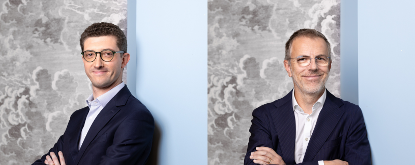 Louis Bourrousse, le nouveau directeur général de Scor Investment Partners, et Alexandre Jaeglé, le nouveau directeur du développement - DR
