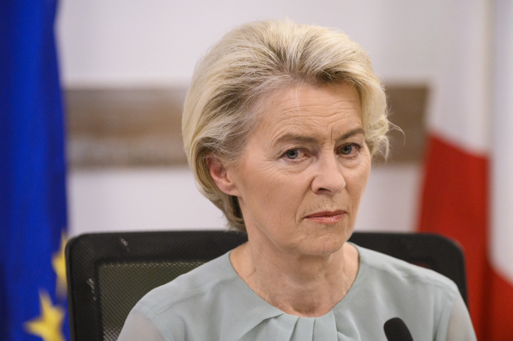 Ursula von der Leyen , présidente de la Commission européenne  (Photo by Valeria Ferraro / ANADOLU AGENCY / Anadolu Agency via AFP)