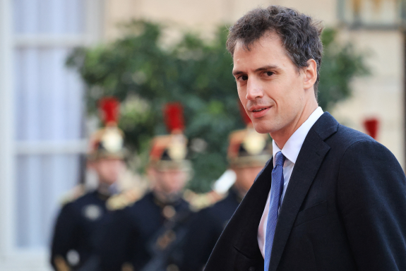 Arthur Mensch, cofondateur de Mistral AI, arrivant à l'Élysée, pour le dîner d'État en l'honneur du président Sud Coréen Lee Jae myung, le 8 septembre 2026 (photo Ludovic Marin/AFP).
