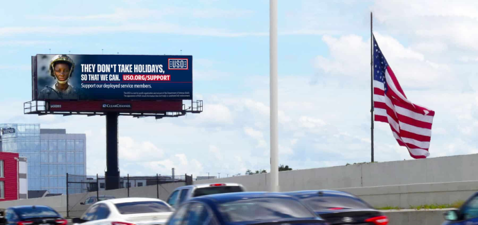 Un panneau Clear Channel Outdoor, aux Etats-Unis (Photo D.R.).