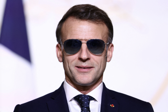 Emmanuel Macron à l'Elysée, le 28 janvier dernier - TOM NICHOLSON / POOL / AFP