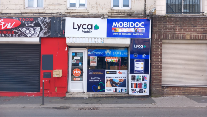 Un point de vente Lyca Mobile (photo D.R.).