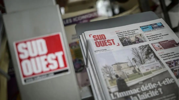 Le journal Sud Ouest (photo D.R.).