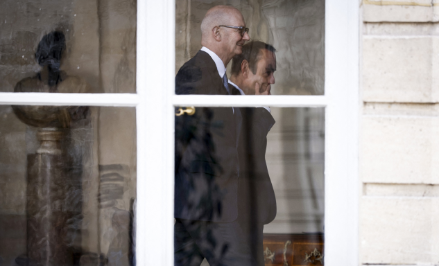 Sébastien Lecornu et Roland Lescure, ministre de l’Économie et des finances, lors d’une réunion à Matignon en avril 2026 (photo Kenzo Tribouillard/AFP).