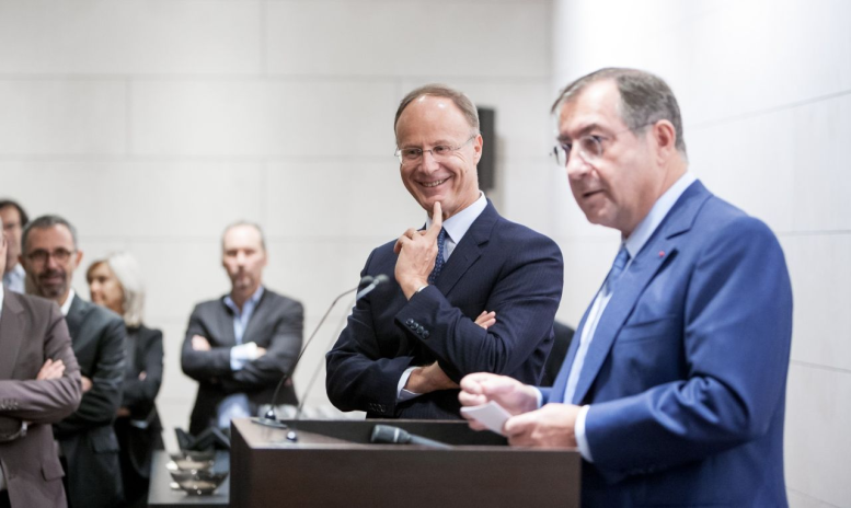 Martin Bouygues et Pierre Auberger (photo D.R.).