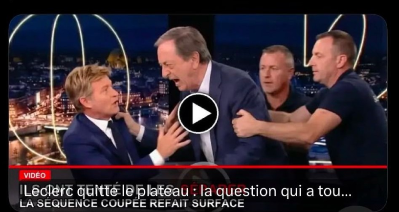 La fausse vidéo mettant en scène Michel-Edouard Leclerc et Laurent Delahousse qui circule sur les réseaux sociaux (illustration D.R.).
