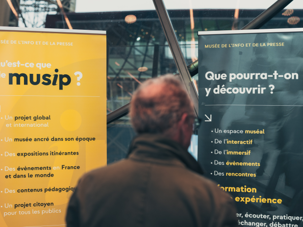 Conférence de presse de lancement du Musip, le futur musée de la presse (photo D.R.).