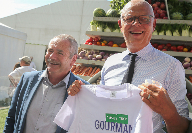 Édouard Philippe, lors de l'édition 2023 de la Foire de Châlons (photo François Nascimbeni/AFP).
