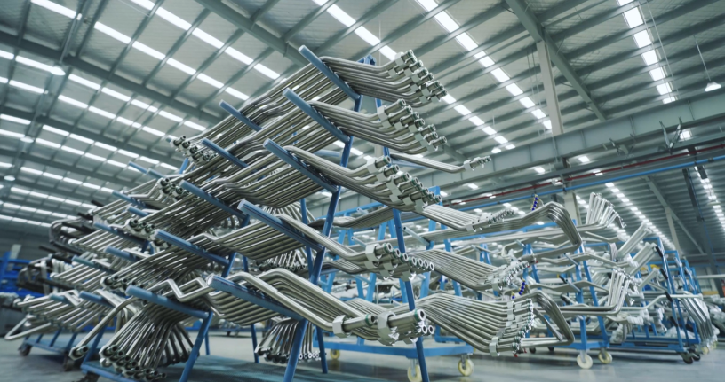 L'une des usines de production d'Alfa Gomma, en Chine (photo D.R.).