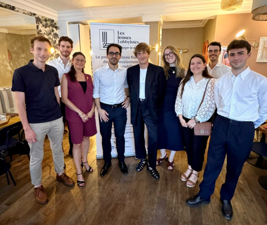 Le nouveau bureau de l'association des Jeunes Lobbyistes (photo D.R.).