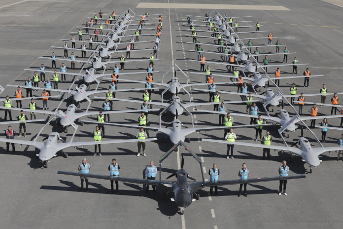 Drones Bayraktar TB2, de Baykar (photo D.R.).
