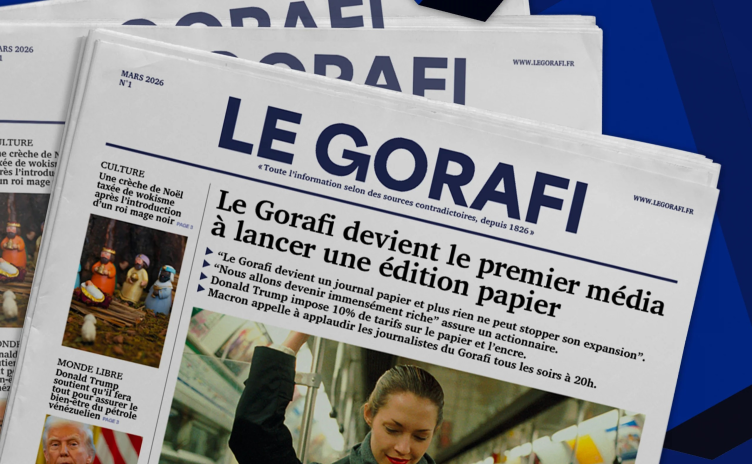Le Gorafi lance un mensuel de 16 pages (illustration Le Gorafi).