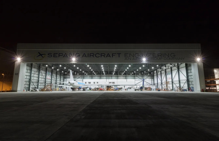 Sepang Aircraft Engineering, filiale d'Airbus assurant la maintenance en Malaisie (photo D.R.).