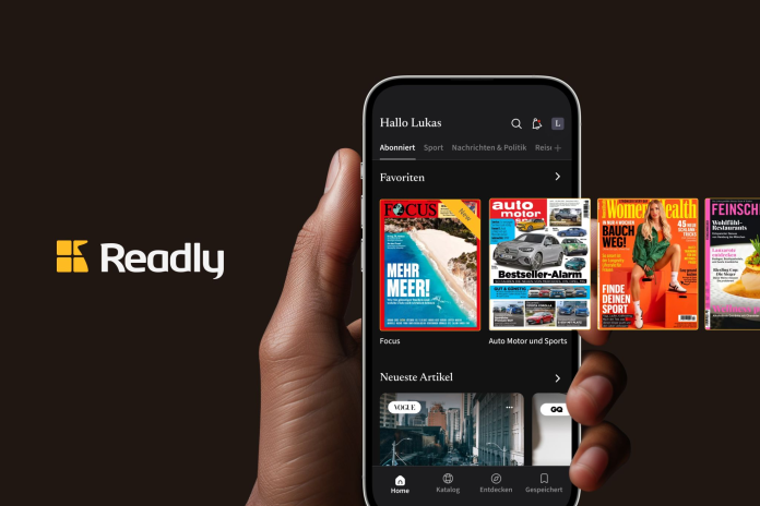 L'offre de Readly, kiosque numérique repris par Cafeyn (illustration D.R.).