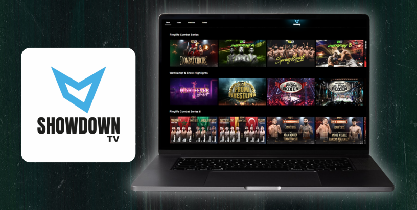 Showdown TV, la nouvelle plateforme de diffusion de programmes en direct, lancée par Banijay en Allemagne (illustration D.R.).