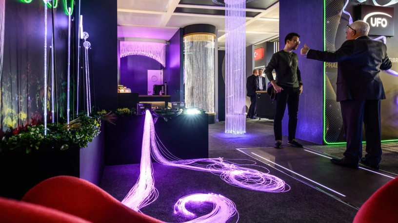 Dans les allées du salon  Light + Building 2026 à Francfort (photo D.R.).