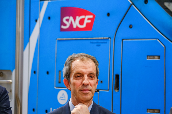 Christophe Fanichet, bientôt remplacé à la tête de SNCF Voyageurs, qu'il dirigeait depuis 2020 (photo Nicolas Guyonnet/Hans Lucas/AFP).