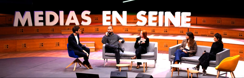 L'une des conférences organisées au sein de la Maison de la radio & de la musique dans le cadre du festival Médias en Seine 2026 (photo Radio France).