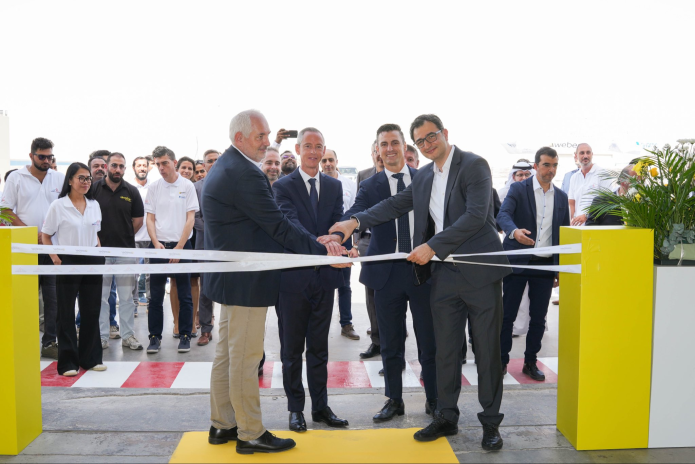 Inauguration de la nouvelle usine de production de mortiers et matériaux de construction de Saint-Gobain dans l’Émirat de Ras el Khaïmah (photo D.R.).