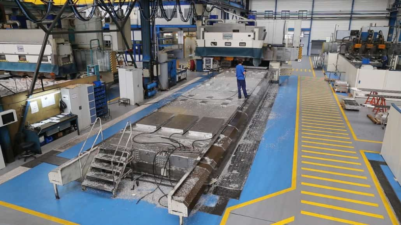 Chez Masa, un des ateliers de production de pièces structurelles de petite et grande taille en alliages d’aluminium, de titane et d’acier pour l’industrie aérospatiale (photo D.R.).