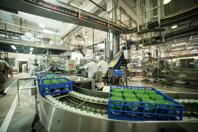 Chaîne de production de La Serenísima, en Argentine (photo D.R.).