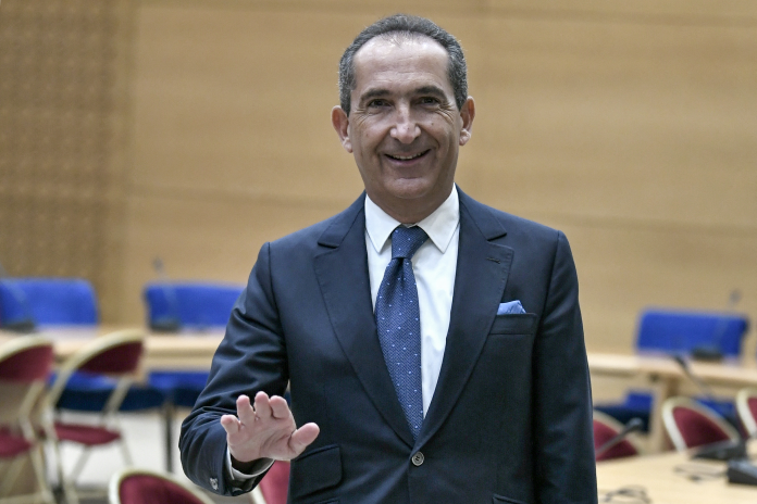 Patrick Drahi, en février 2022 à l'Assemblée nationale (photo Stéphane de Sakutin/AFP).