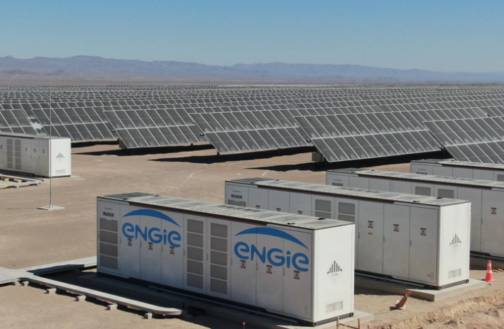 Une installation solaire de production et de stockage d'Engie, en Inde (photo D.R.).