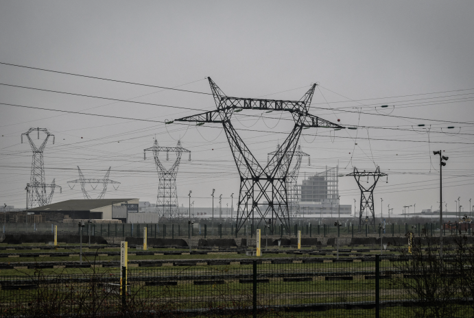 Infrastructures électriques en France (photo Jeff Pachoud / AFP).