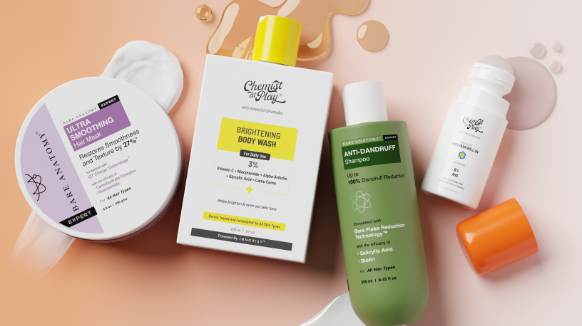 Produits Chemist At Play et Bare Anatomy (photo L'Oréal).