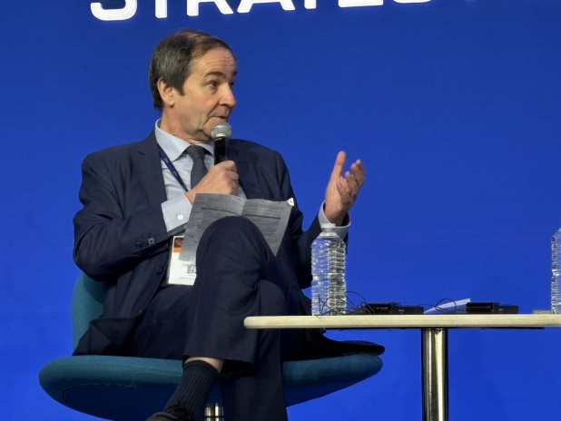 Bernard Fontana, d'EDF, au Forum de Paris pour la Défense et la Stratégie, à l'École militaire (photo D.R.).