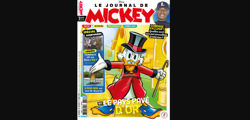 Le dernier numéro du Journal de Mickey (illustration D.R.).
