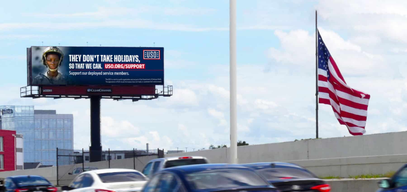 Un panneau Clear Channel Outdoor, aux Etats-Unis (Photo D.R.).