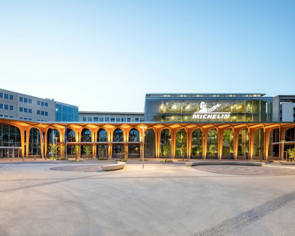 Le siège du Groupe Michelin, place des Carmes à Clermont-Ferrand (photo Michelin).