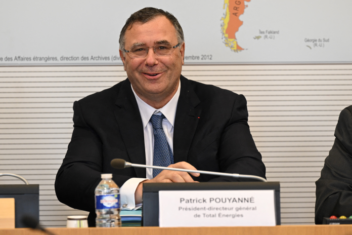 Patrick Pouyanné, le PDG de TotalEnergies, lors d'une audition, le 9 novembre 2022 à l'Assemblée nationale (photo Bertrand Guay/AFP).