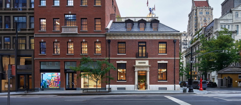 Boutique Hermès sur Madison avenue, à New York (photo D.R.).