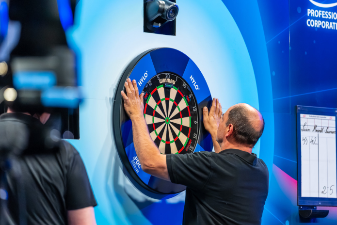 Compétition de fléchettes (Photo Professional Darts Corporation).