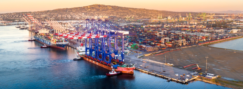Le terminal Fenix Marine Services, l'un des plus importants terminaux portuaires des Etats-Unis, situé dans la zone Los Angeles/Long Beach, fait partie de la nouvelle entité United Ports LLC (photo CMA CGM).