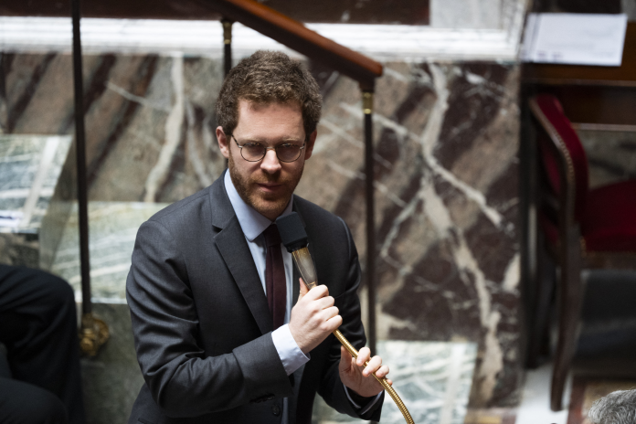 David Amiel, le ministre de l’Action et des Comptes publics, le 15 juillet 2026, à l'Assemblée nationale (photo Magali Cohen/AFP).