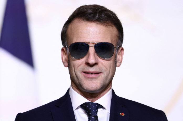 Emmanuel Macron à l'Elysée, le 28 janvier dernier - TOM NICHOLSON / POOL / AFP