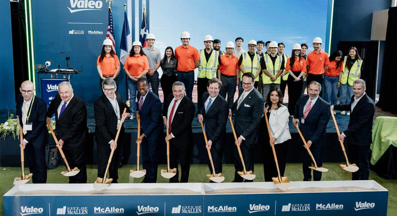 Le lancement du chantier de la future usine Valeo au Texas (photo D.R.).