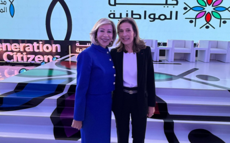Nehmat Aoun, la première dame du Liban et Tanya Saadé Zeeny, présidente de la fondation CMA-CGM (photo D.R.).