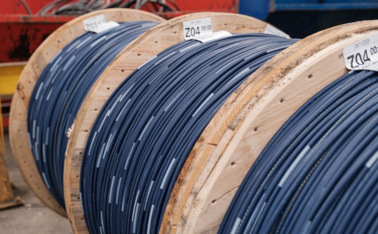 Bobines de câble électrique (photo Nexans).
