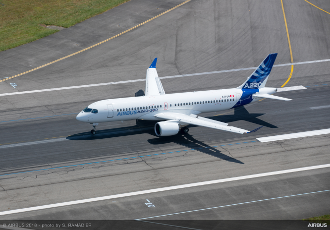 Airbus A220-300 (Photo Airbus).