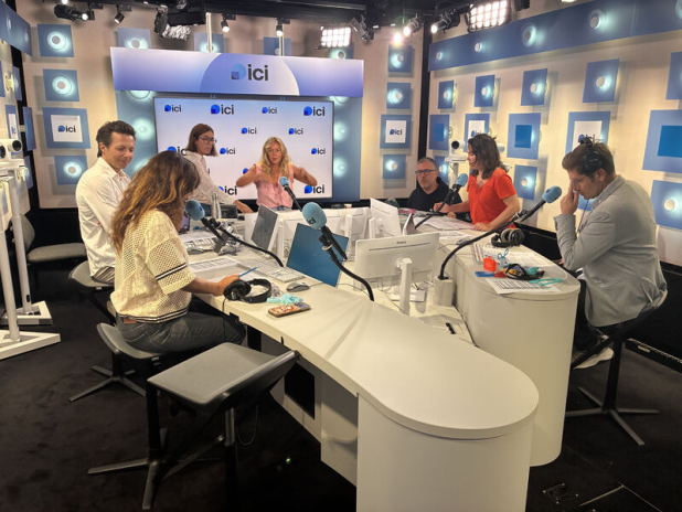 Studio de la radio ici, à Paris (photo D.R.).