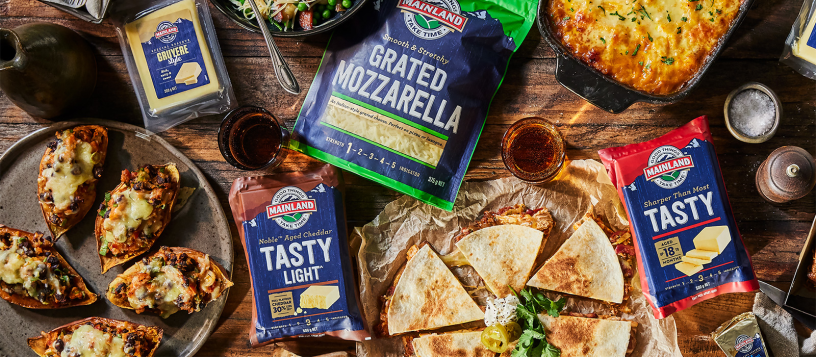 Quelques produits de la marque Mainland, désormais propriété de Lactalis (photo D.R.).