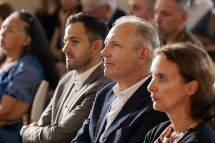 François Jackow, à l’Ecole Normale Supérieure pour le lancement de la chaire "IA pour la chimie et par la chimie" (photo D.R.).