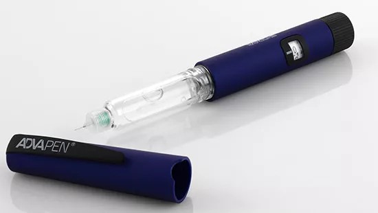 Le stylo injecteur réutilisable AdvaPen, de Nemera (photo D.R.).