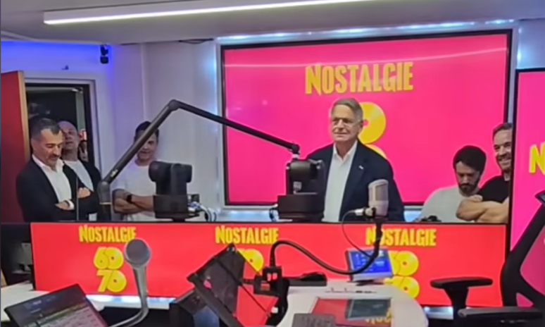 Le lancement de Nostalgie 60/70, par Jean-Paul Baudecroux (photo D.R.).