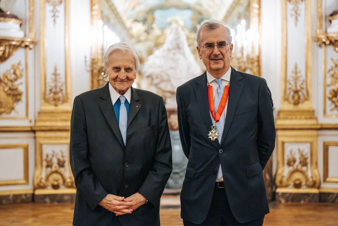 Jean-Claude Trichet et François Villeroy de Galhau (photo Leslie Rosenzweig).