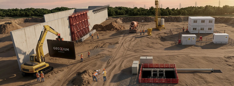 Un chantier sur lequel intervient Geoxium, filiale d'Alkior (photo D.R.).